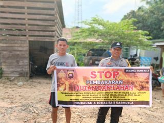 Edukasi Warga dan Patroli Rutin, Polsek Beduai Tingkatkan Antisipasi Karhutla