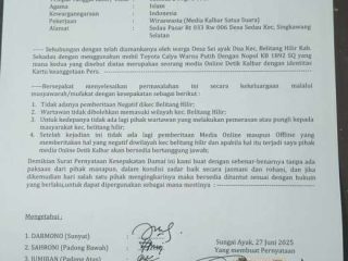 Syafarahman Ketua DPD AKPERSI Kalbar Angkat Bicara Buntut Dari Intimidasi 2 Jurnalis Di Wilayah Hukum Polres Sekadau